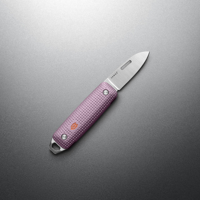 Нож The James Brand the Elko, лезвие Sandvik 12C27, рукоять Aluminum 6061, Pink Haze